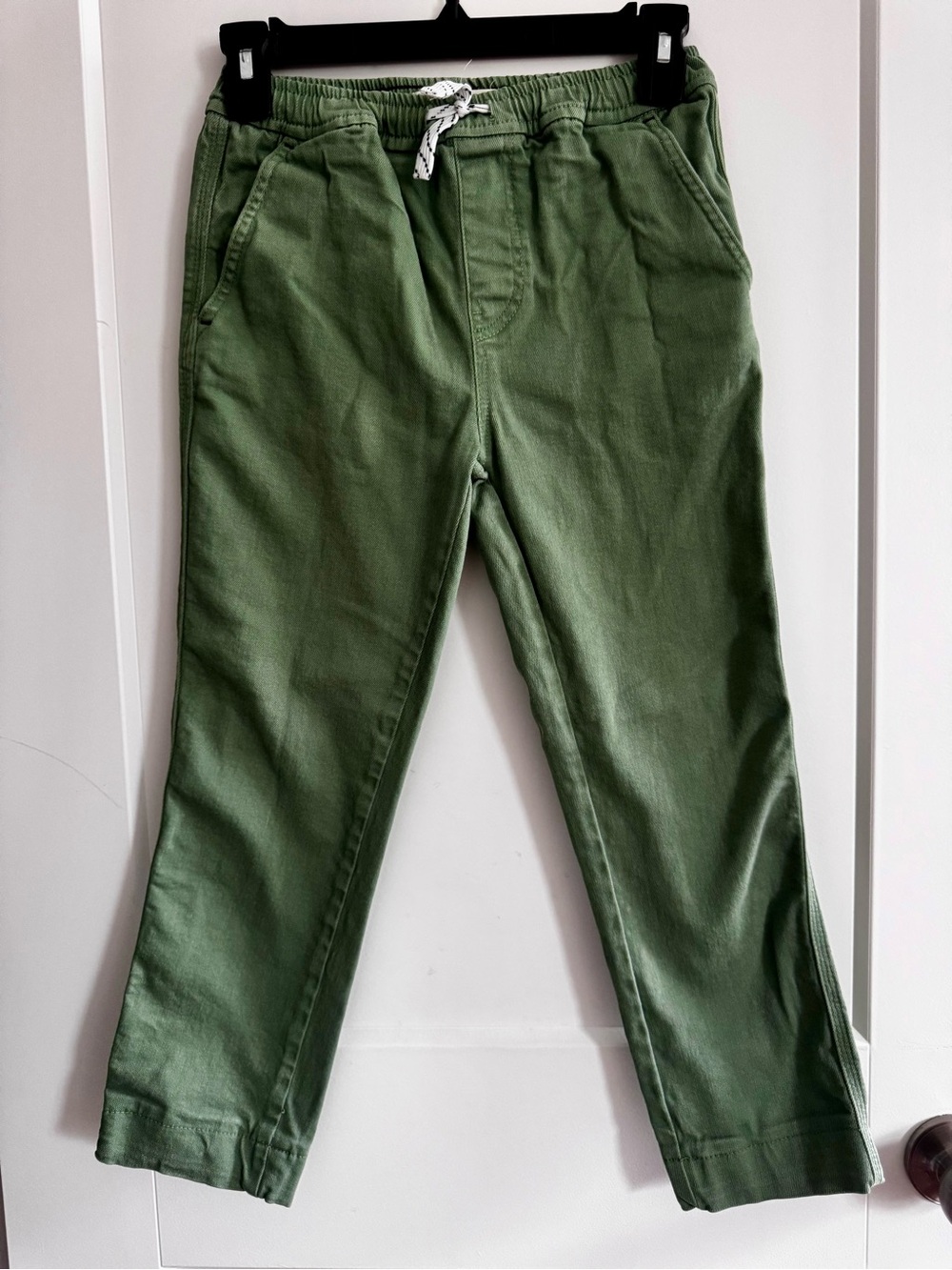 Mini Boden Boys Pants Kids Olive Green Pull-On Pants